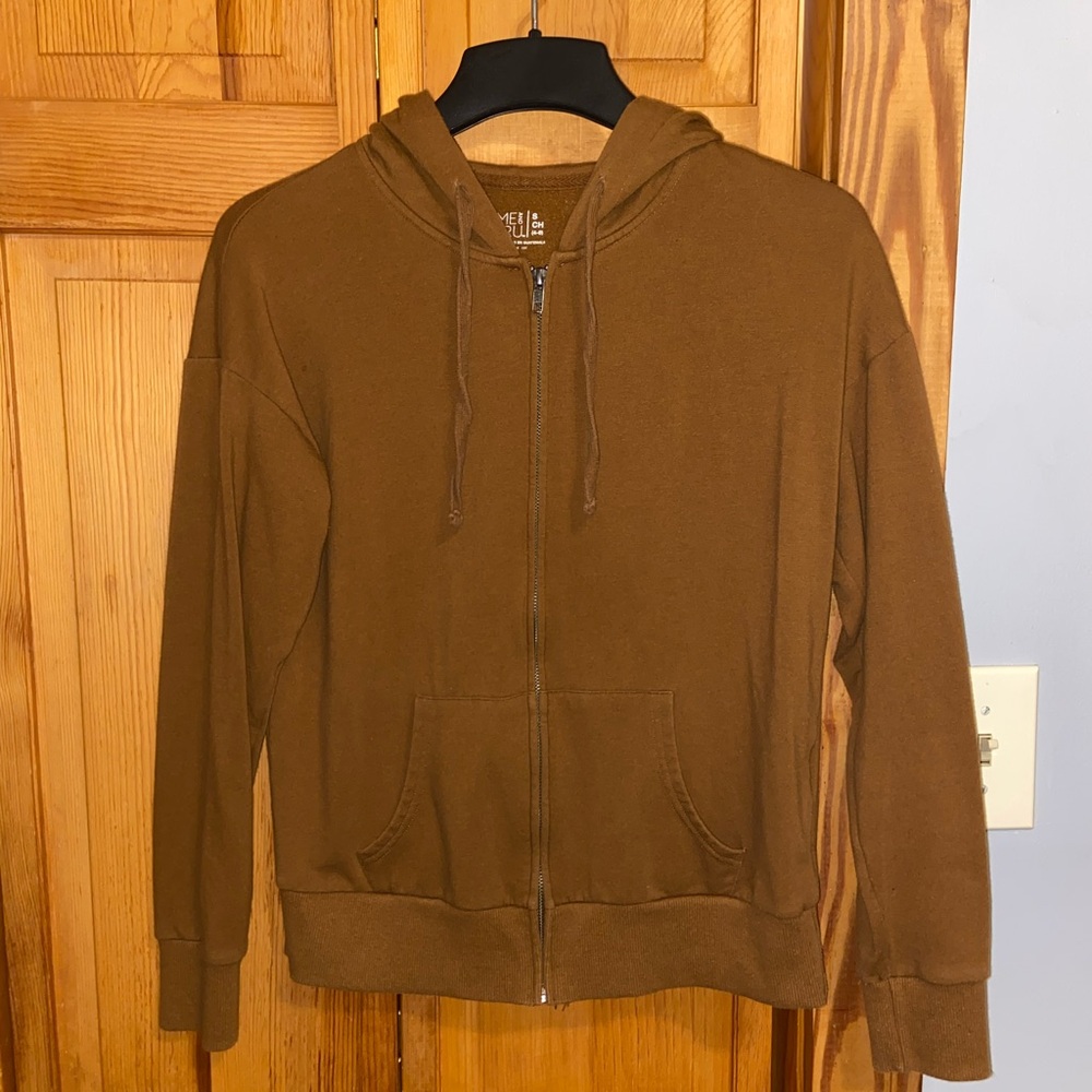 Brown Zip Up
